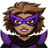 Woman Supervillain: Medium Skin Tone Emoji 🦹🏽‍♀️ image - Apple style