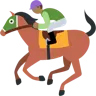 Horse Racing: Medium-Dark Skin Tone Emoji 🏇🏾 image - Twitter / X (Twemoji) style
