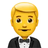Man In Tuxedo Emoji 🤵‍♂️ image - Apple style