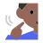 Deaf Man: Medium-Dark Skin Tone