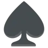 Spade Suit Emoji ♠ image - Google Noto Color style