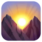 산 위에서의 일출