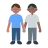 Men Holding Hands: Medium Skin Tone, Medium-Dark Skin Tone