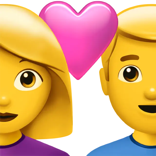 Couple With Heart: Woman, Man