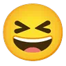 Grinning Squinting Face Emoji 😆 image - Google Noto Color Animated style
