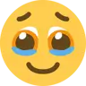 Twarz Powstrzymująca Łzy Emoji 🥹 image - Twitter / X (Twemoji) style
