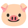 Face de porc Emoji 🐷 image - Google Noto Color style