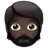 Person: Dark Skin Tone, Beard