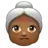 Old Woman: Medium-Dark Skin Tone