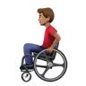Man In Manual Wheelchair: Medium Skin Tone Emoji 👨🏽‍🦽 image - Apple style