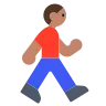 Man Walking: Medium Skin Tone Emoji 🚶🏽‍♂️ image - Tossface style