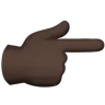 Backhand Index Pointing Right: Dark Skin Tone Emoji 👉🏿 image - Apple style