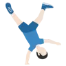 Man Cartwheeling: Light Skin Tone Emoji 🤸🏻‍♂️ image - Twitter / X (Twemoji) style