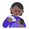 Person Feeding Baby: Medium-Dark Skin Tone Emoji 🧑🏾‍🍼 image - Tossface style