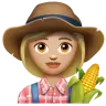 Woman Farmer: Medium-Light Skin Tone Emoji 👩🏼‍🌾 image - WhatsApp style