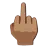 Middle Finger: Medium Skin Tone