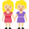 Women Holding Hands: Medium-Light Skin Tone Emoji 👭🏼 image - Twitter / X (Twemoji) style