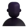 Poitrine en silhouette Emoji 👤 image - Microsoft 3D Fluent style