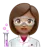 Woman Scientist: Medium Skin Tone
