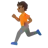 Person Running: Medium-Dark Skin Tone
