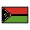 Flag: Vanuatu Emoji 🇻🇺 image - OpenMoji style