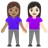 Woman And Man Holding Hands: Light Skin Tone, Medium Skin Tone