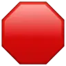 Emoji Segno ottagonale 🛑 image - WhatsApp style