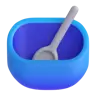 ชามด้วยช้อน Emoji 🥣 image - Microsoft 3D Fluent style