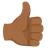 Thumbs Up: Medium-Dark Skin Tone