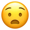 Zdenerwowana Twarz Emoji 😧 image - Apple style