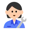 Mechanic: Light Skin Tone Emoji 🧑🏻‍🔧 image - Tossface style