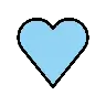 Light Blue Heart Emoji 🩵 image - OpenMoji style