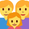 Family: Man, Woman, Girl Emoji 👨‍👩‍👧 image - Twitter / X (Twemoji) style