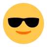 Emoji Volto sorridente con occhiali da sole 😎 image - Tossface style