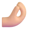 Pinched Fingers: Medium-Light Skin Tone Emoji 🤌🏼 image - Microsoft 3D Fluent style