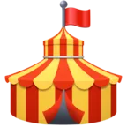 Circus Tent Emoji 🎪 image - Facebook Meta style