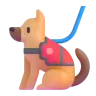 Service Dog Emoji 🐕‍🦺 image - Microsoft 3D Fluent style