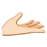 Palm Up Hand: Light Skin Tone Emoji 🫴🏻 image - Google Noto Color Animated style