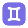 Gemini Emoji ♊ image - Tossface style