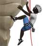 Person Climbing: Dark Skin Tone Emoji 🧗🏿 image - Apple style