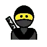 Ninja Emoji 🥷 image - OpenMoji style