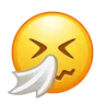 Sneezing Face Emoji 🤧 image - Telegram style