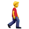 Man Walking Facing Right Emoji 🚶‍♂️‍➡️ image - Apple style