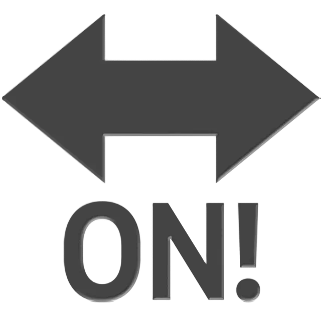 Acceso con punto esclamativo con freccia sinistra destra sopra