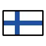 Flag: Finland Emoji 🇫🇮 image - OpenMoji style