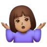 Woman Shrugging: Medium Skin Tone Emoji 🤷🏽‍♀️ image - Samsung style