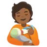 Person Feeding Baby: Medium-Dark Skin Tone Emoji 🧑🏾‍🍼 image - Google Noto Color style