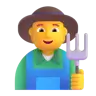 Farmer Emoji 🧑‍🌾 image - Microsoft 3D Fluent style