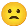 หน้าขาวขมวดคิ้ว Emoji ☹ image - Google Noto Color Animated style