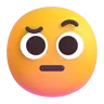 片眉毛を上げた顔 Emoji 🤨 image - Microsoft 3D Fluent style